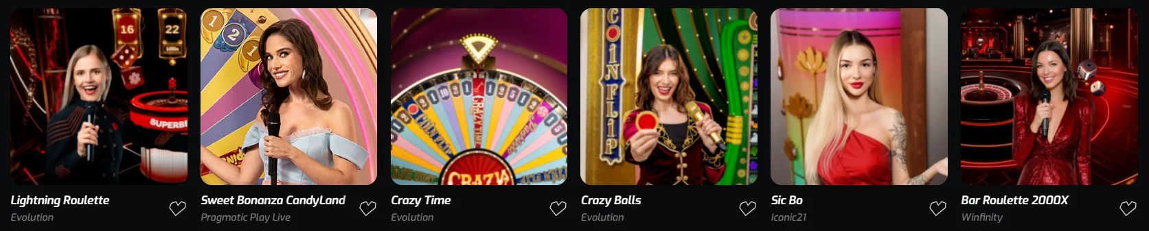 The live casino .